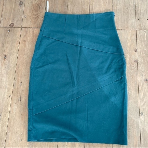 Versace Collection greenish blue pencil skirt - Picture 2 of 4